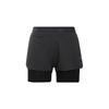 Two-In-One Double-Layer Knit Training Shorts Women Bottoms Black CW4054
