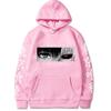 Ghost Graphic Cartoon Japanese Anime Print Pattern Hooded Sweater Male Hoodie Casual Hip-Hop Top