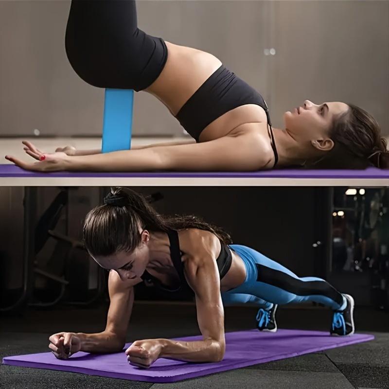 8mm Unisex Thickened Non-Slip Yoga Mat | Durable Storage Rope, Available in Solid Colors Black and Purple, NBR Material