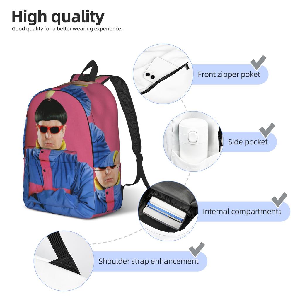 RIP Oliver Tree 1993-2026 Casual Backpack Sports Student Work Daypack for Men Women Laptop Canvas Bags