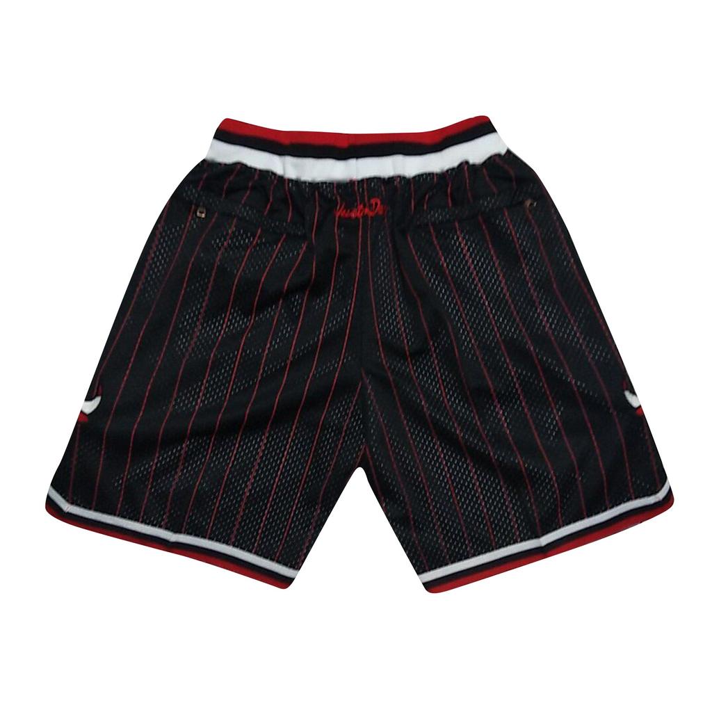 Bulls Retro Embroidered Drawstring Cropped Basketball Shorts Training Shorts