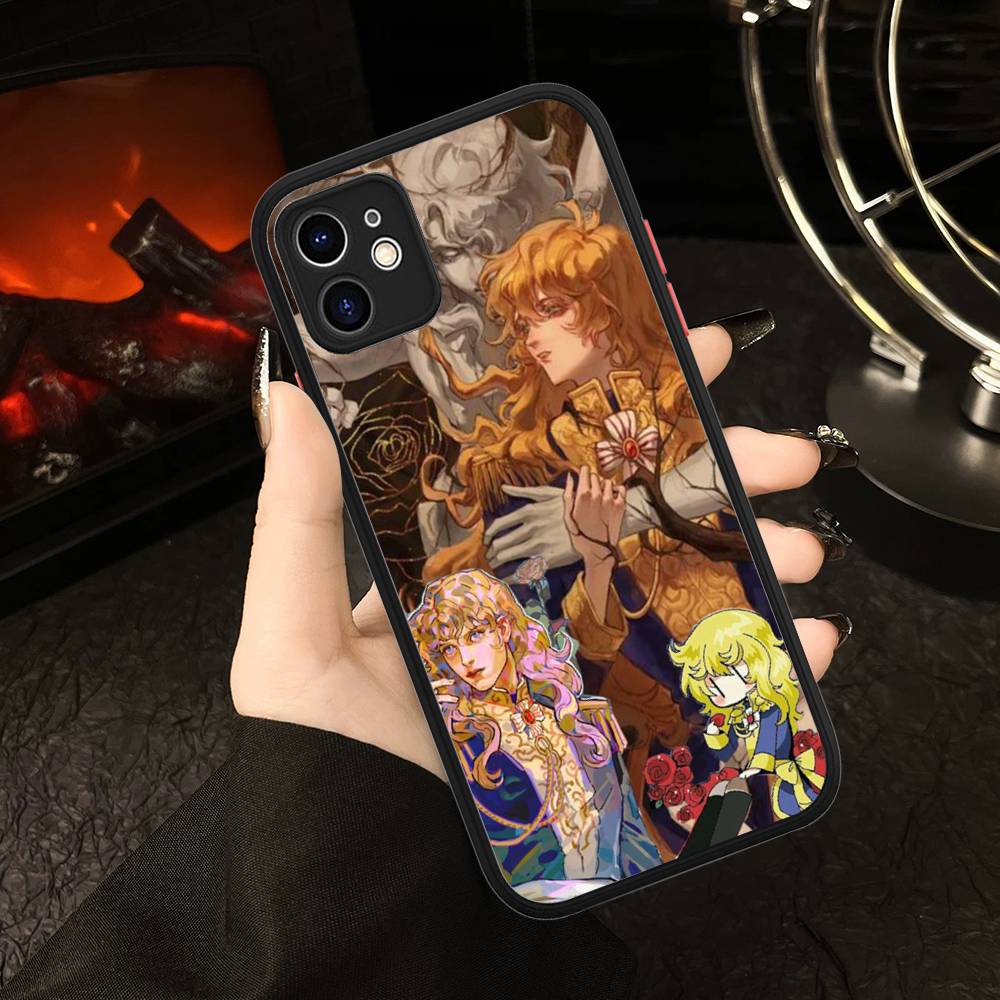 Classic Anime The Rose Of Versailles Matte Transparent Phone Cover For IPhone Case 16 15 14 13 12 11 Pro Max X XS Max Plus