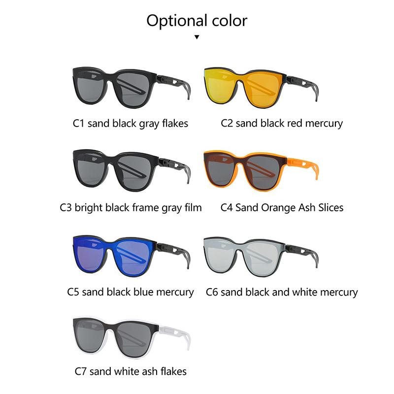 Square Fashion Sunglasses Men Women Outdoor Driving Bicycle Road Windproof Goggles Hiking Camping Travelling Classic Shades