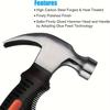 1/2PCS Handy Hammer Nail Puller Woodworking Iron Hammer Household Hammer Taphouse Hardware Tool Small Hammer for Easy Use