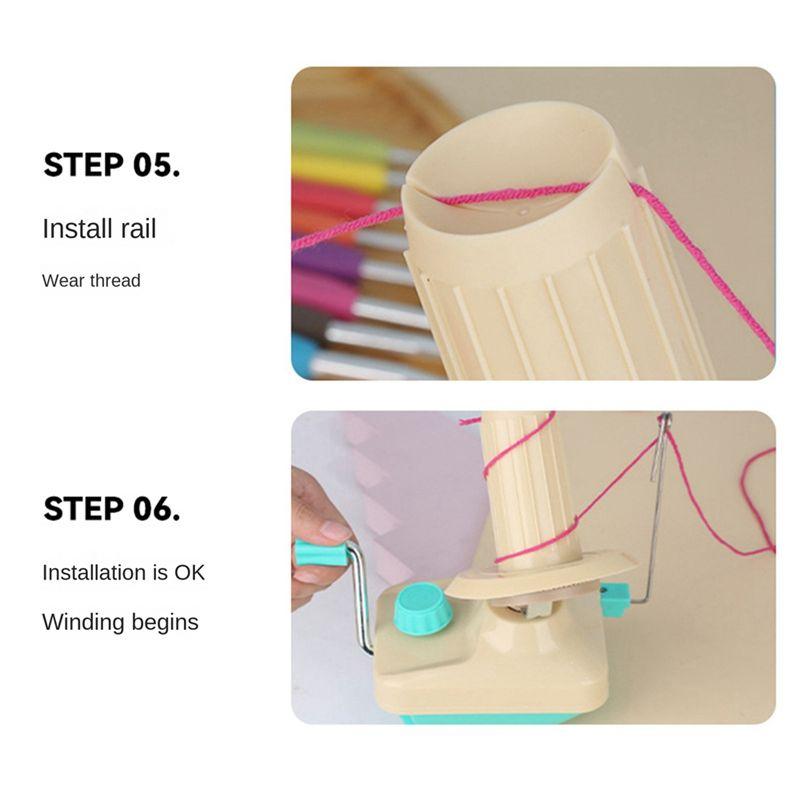 M-Modern-1 PCS Yarn Ball Winder Small Household Hand Winding Machine Wool Ball Finishing Winder Plastic Is Suitable For Home Use