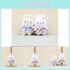 Plush Lovable Bunny Keychain Adorable Rabbit Bag Decoration Soft Pp Design Cotton