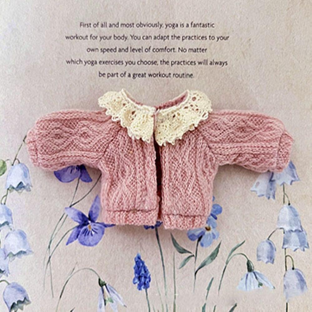 Handmade Doll Mini Cardigans Multicolored Lace Sweater for 1/11 1/12 Dolls/OB11 Dolls Doll