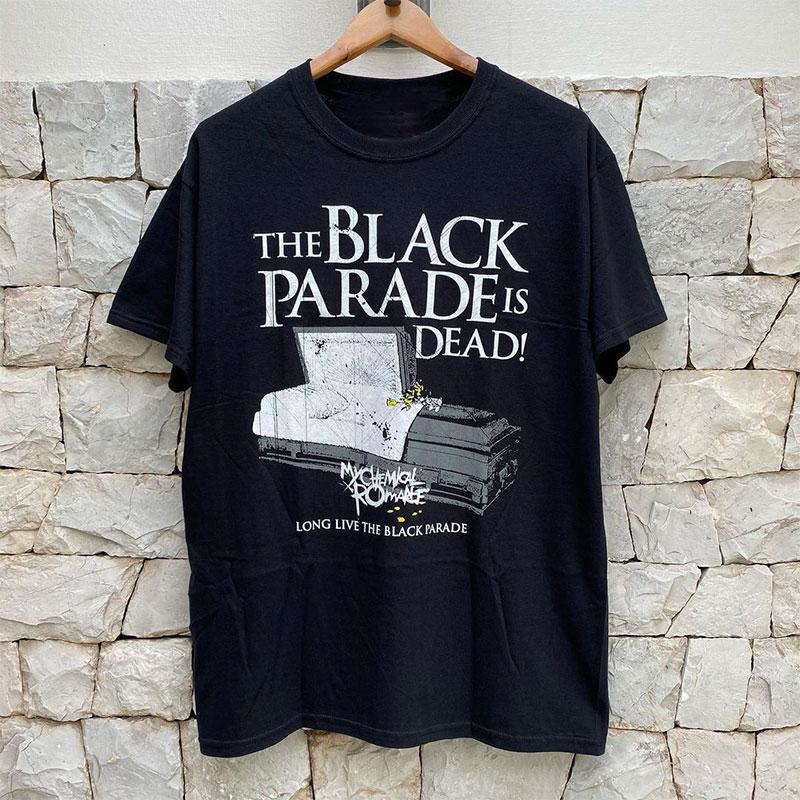 

My Chemical Romance My Chemical Romance Панк-группа Рок Футболка с коротким рукавом Хлопок Мужская и женская Уличная одежда 4XL