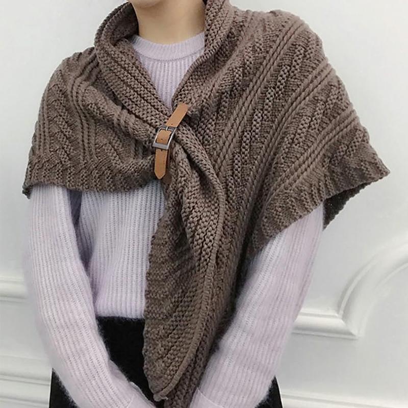 Luxuriöser Strickschal Damen Kaschmir Poncho Bufanda Pashmina Damen Schals Weiche Designer Wickeltücher Warm Reise Winddichter Poncho gray