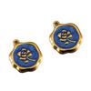 2pcs Stainless Steel Gold Plated Enamel Flower Rose Heart Moon Bracelet Charm for DIY Necklace Earring Component Jewelry Making
