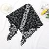 Spring New Hot-selling French Lace Triangle Scarf Women's Fashion Versatile Hollow Solid Color Beautiful Headband
