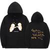 Unisex Oversized Hooded Sweatshirt With Astronaut Print Loose Fit Long Sleeve Pullover Casual Sport Wear