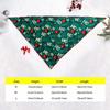 Dog Bandana Christmas HO Pine Needle Neaves Printed Pet Bandana Scarf Triangle Kerchief Pet Accessories Decoration  Pets Christm