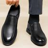 Fashion Classic Men's Genuine Leather Loafers Slip-On Flats Business Formal Dress Shoes for Wedding Party Casual Shoes Driving Footwear