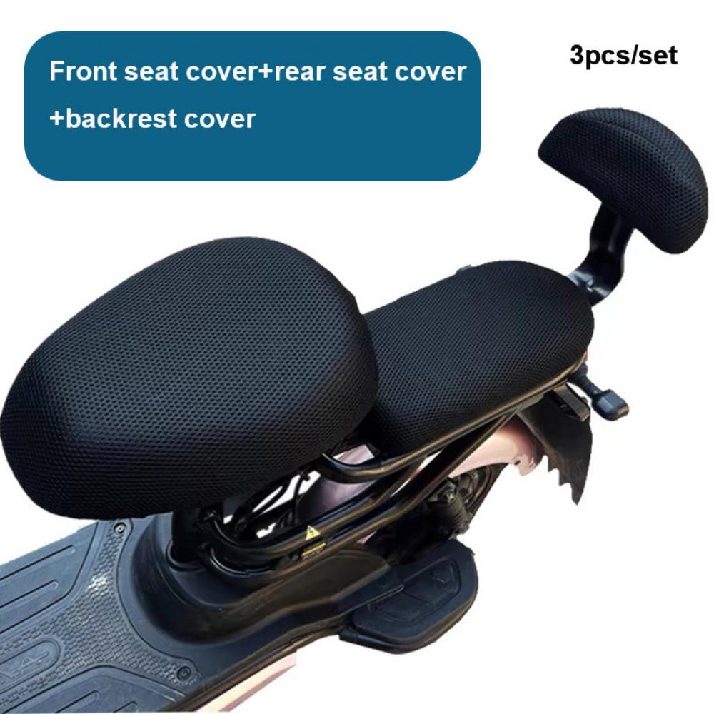 Breathable Mesh Seat Cushion Cover Outdoor Anti-Slip Cover  Electric Bike Accessories