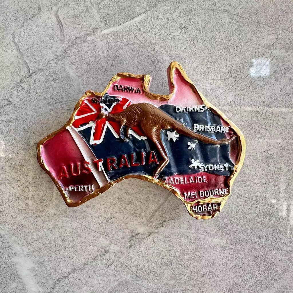 Australia Sydney & Melbourne 3D Landmark Fridge Magnet - Creative Tourist Souvenir