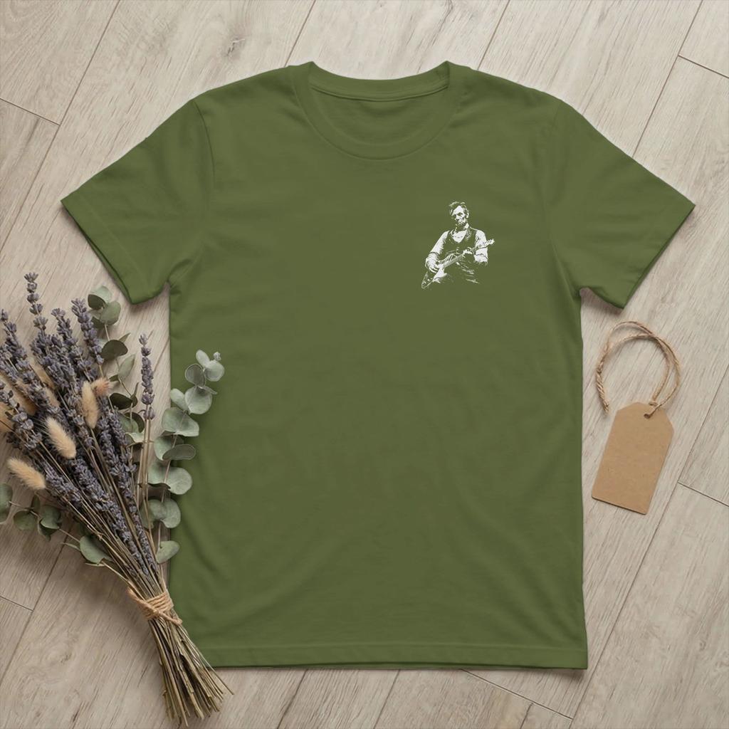 President Abraham Lincoln Playing Guitar TShirts Unisex Abe Funny Cotton Tees Round Neck Short Sleeve T Shirt Gift Merch