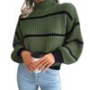 European & American Style Striped Long Sleeve Sweater, Autumn/Winter Loose Fit