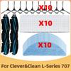 Accessory Set Compatible for Clever&Clean L-Series 707: Main Side Brush Mop Filter.