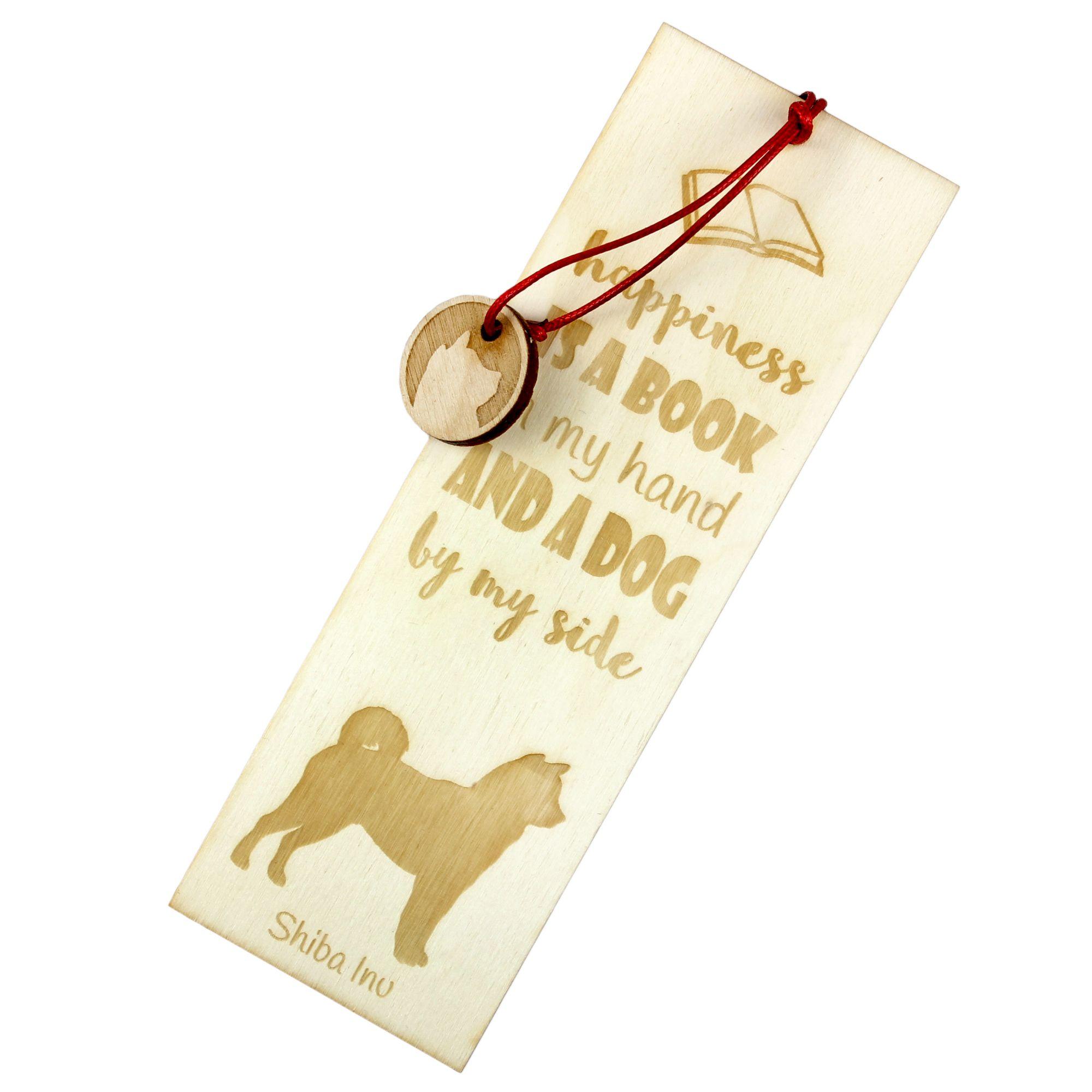

Shiba Inu, Japanese Small Size Dog, Japanese Brushwood Dog - dog bookmark, personalized bookmark, dog gadget for Art-Dog brand readers