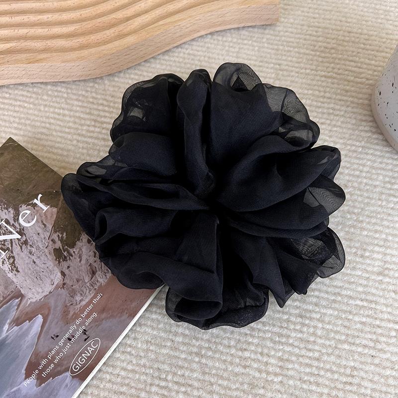 Soft and Romantic Hair Ties for Women with Unique Ruffle Design and Elegant Organza Material Charm and Beauty