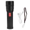 P70 Multifunction Flashlight USB Rechargeable COB LED Emergency Torch with Lanyard for Camping Hiking