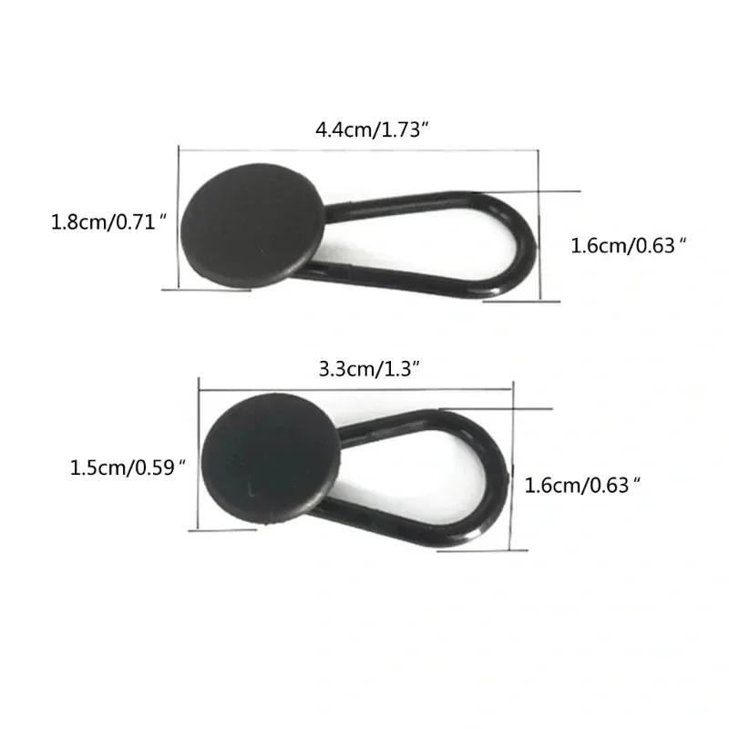 Elastic Pants Extension Buckle with Adjustable Rubber Stretch for Waistband Relief Men Women Daily Wear Office School