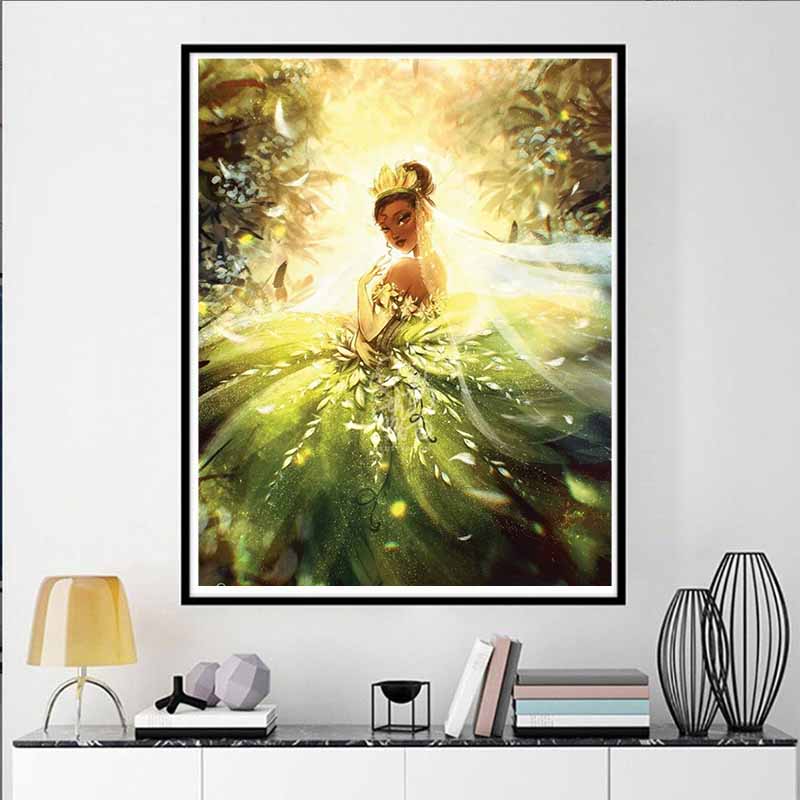 Disney Diamond Painting 5D The Princess and The Frog Cartoon Movie Cross Stitch Embroidery Craft Gift Home Decor