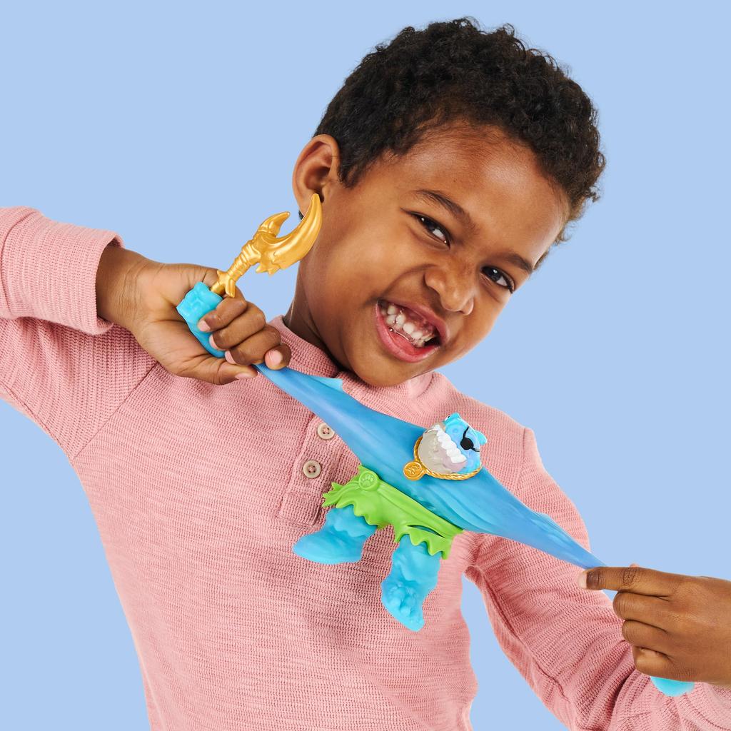Heroes of Goo Jit Zu Cursed Goo Sea  Super Uzi Goo Filled Toy Slash Action Figure Hero Pack  Reveals the Curse with a Color-Changing Face  Stretches
