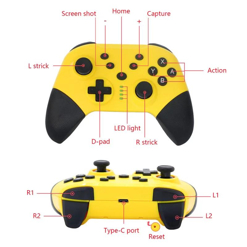 Wireless BT Gamepad Control for Switch Pro Lite PC PS3 Android Video Game Controller Accessories Joystick Handle