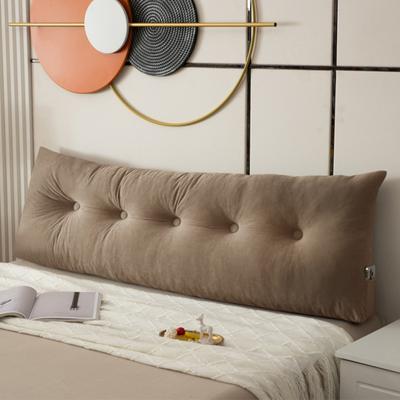 Yousheng Headboard Wedge Pillow Bedhead Triangular Headboard Pillow Ergonomic Backrest Bolster Cushion with Side Pocket for Dorm Bed Sofa