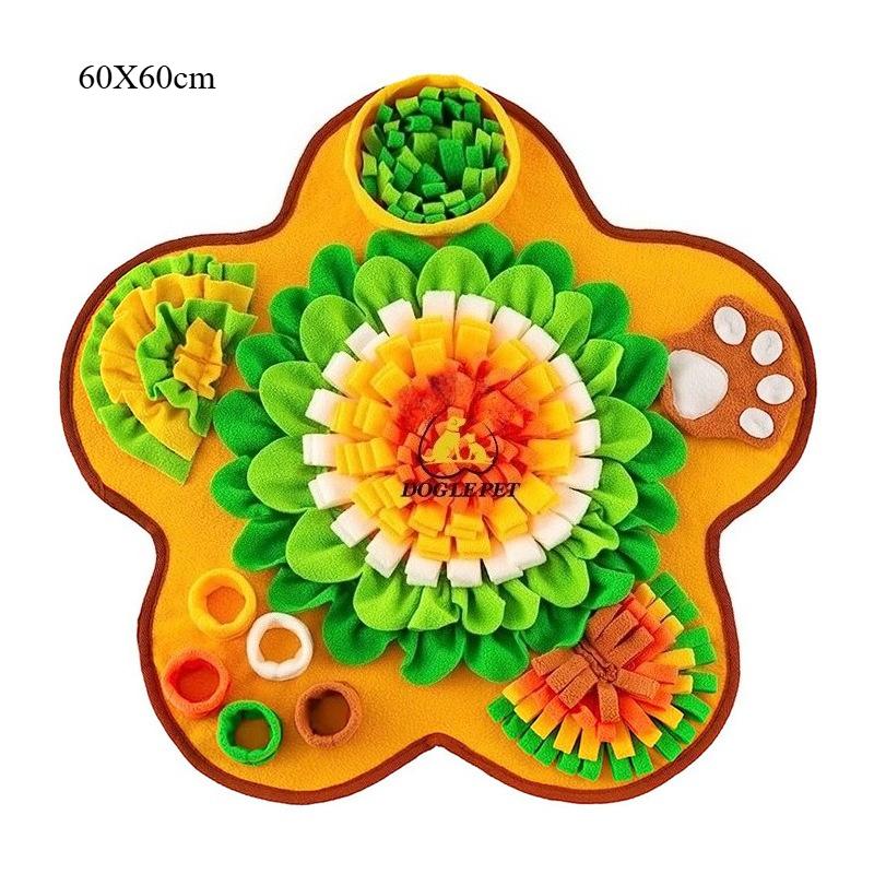 Pet Snuffle Mat Dog Sniffing Mat Slow Feeding Pad Anti-Boredom Plush Mat for Dogs Cats Dog Supplies