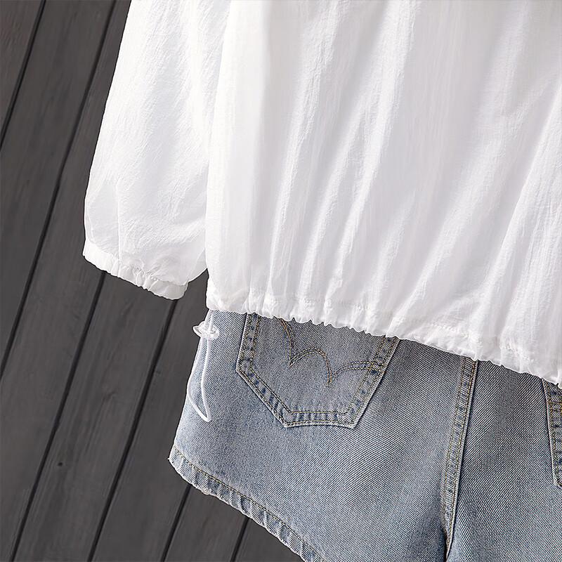 Women's Color Block Hooded Long Sleeve Lightweight Jacket