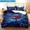 Magisches kosmisches Spinnennetz 3-teilige Bettwäsche, inklusive 1 Bettbezug und 2 Kissenbezügen. Perfekt für Weihnachten, ideal für Schlafzimmer, Studentenwohnheim