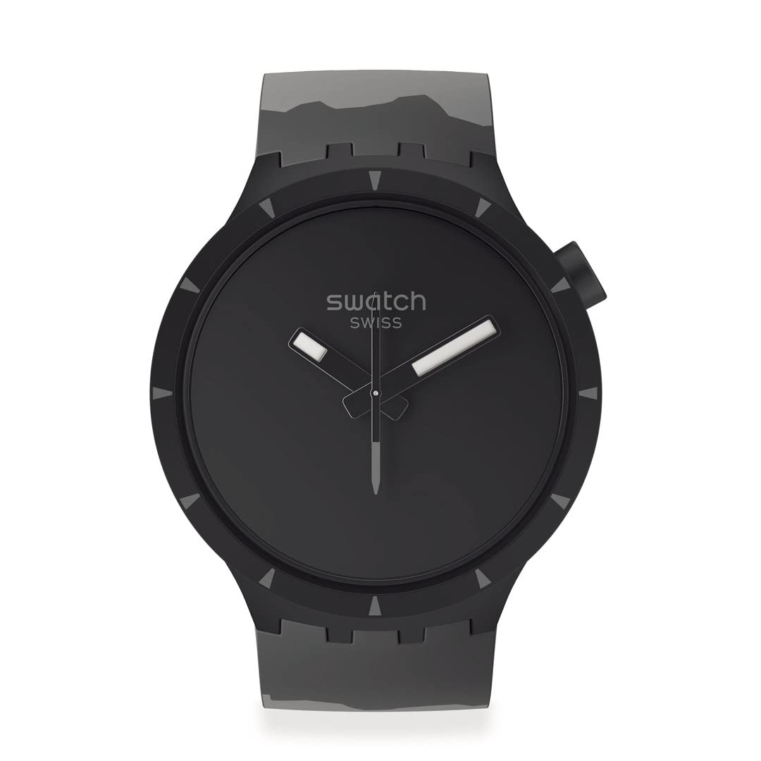 

Часы Swatch BIG BOLD BIOCERAMIC BASALT SB03B110 Черный [Swatch] чёрный