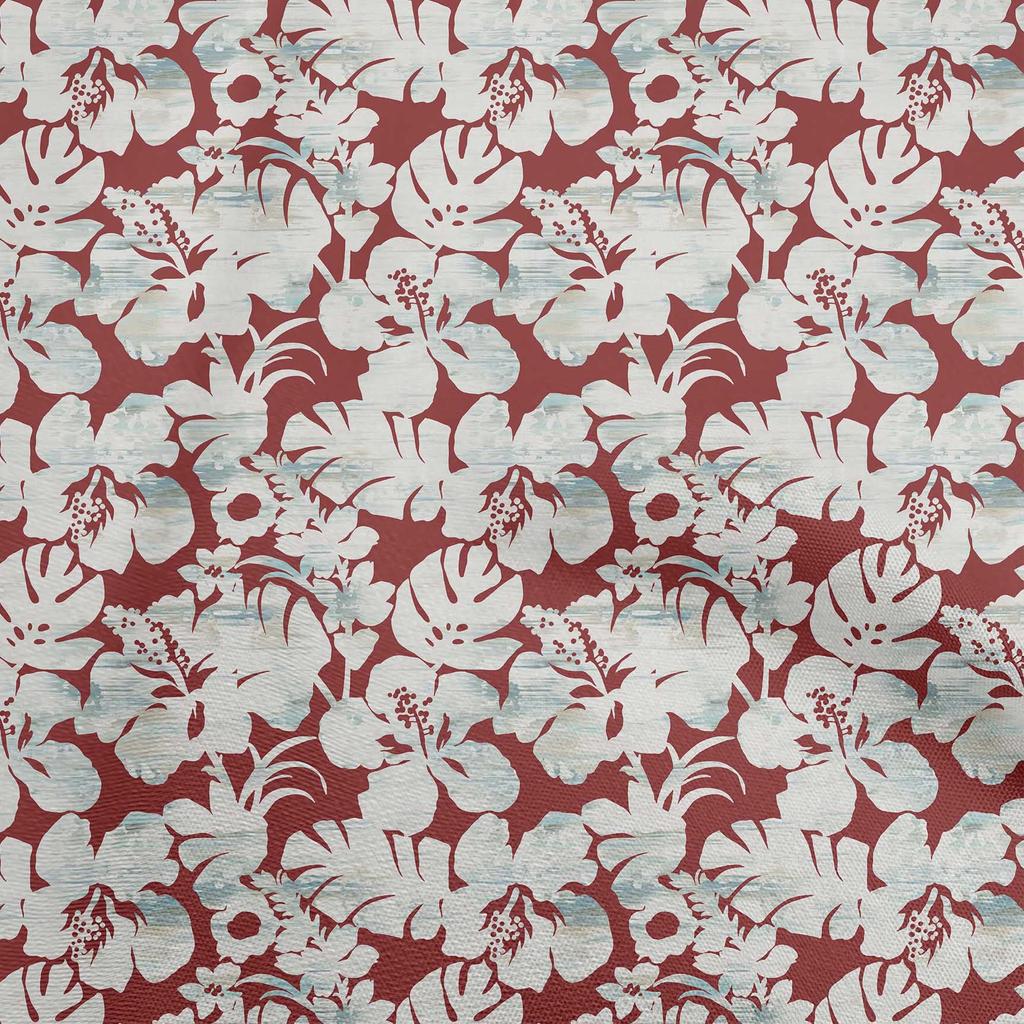 oneOone Georgette Viscose Black Fabric Floral & Leaves Dress Material Fabric Print Fabric By The Yard 42 Inch