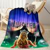 Gothic Style Blanket Comfortable Perfect for Bed Livingroom Sofa for All Seasons Digital Print Suitable for Gifting Relatives and Friends