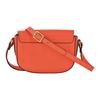 Longchamp Épure Le Pliage Series Snap Closure Adjustable Shoulder Strap Calfskin Saddle Bag Mini Women Shoulder Bag Orange 10165HYZ017