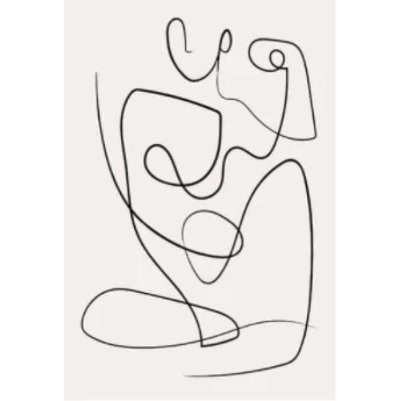 Modern Living Room Decor Nordic Minimalist Figures Line Wall Canvas Paintings Posters Aesthetic Accessories