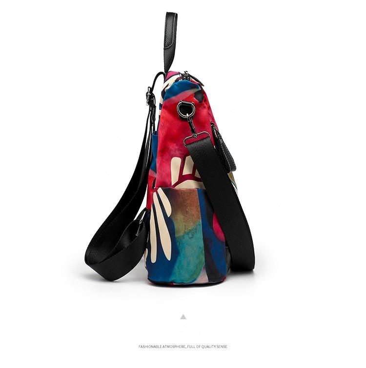 Backpack Women's Ethnic Style Printed Single Shoulder Crossbody Bag Simple and Lightweight Travel Backpack