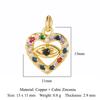 Copper Cubic Zircon Rocking Horse Bicycle Palm Charms Heart Elephant Flamingo Star Bracelet Earring Necklace Pendant