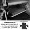 Suede Sticker For Subaru ZD8 BRZ Toyota ZN8 GR86 2021 2022 2023 2024 2025 2026 Car Passenger Storage Cabinet Decor Interior Trim.