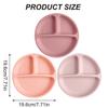 Color Kids 3PCS Silicone Baby Feeding Set With Suction Plate BPA Free Eco Friendly Training Tableware Toddler Weaning Utensils