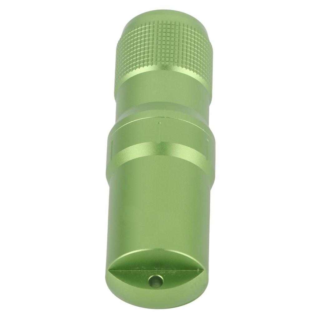 Green Pill Container Aluminum Alloy Keychain Container Durable Capsule Tube  Camping Survival