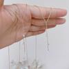 Collana a Nappa Triplo Diamante Lacrime di Stella Zircone Super Scintillante - Bracciale Choker Semplice da Fiaba - Collana a Girocollo