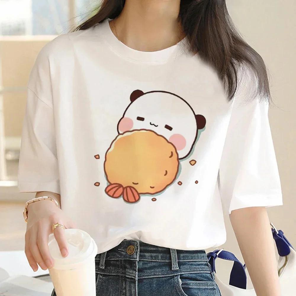 Cute Bear LOVE T Shirt Women Bubu Dudu Couple Tops Tee Summer Short Sleeve Tshirts Female Korean Casual Girl Tshirt Camisetas