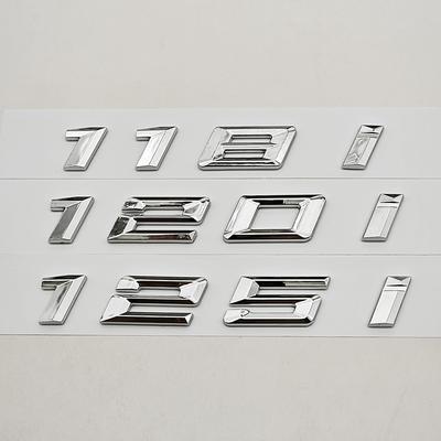 NEW 3D ABS Car Letters Logo 118i 120i 125i Badge Rear Trunk Emblem Decals For 1 Series 118i 120i 125i F40 Auto Accessories