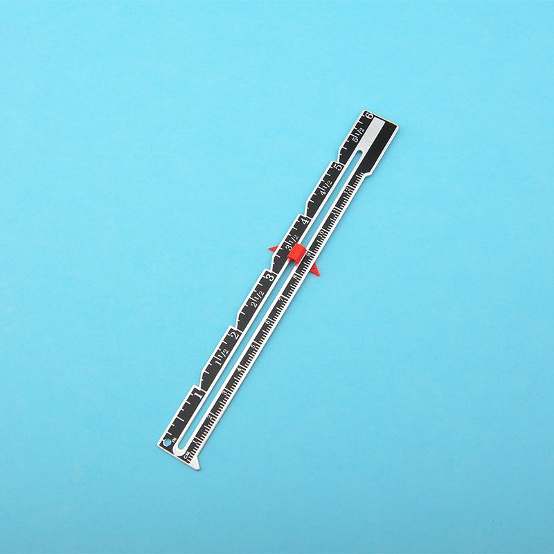 

1pc Metal Sliding Guage, Sewing Measuring Tool, Sewing Guage For Quilting And Sewing, Sewing Accessories, Sewing Notions чёрный