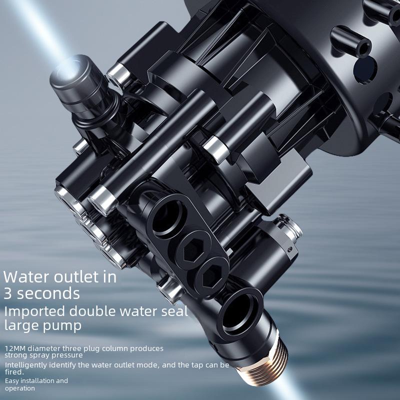 Rechargeable Cordless High-Pressure Car Wash Water Gun with Lithium Battery