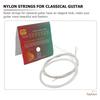 Adorainbow Classical Guitar Nylon Regular 6 for Gut Guitar Spare Strings Strings, 6-Pack, Strings, Tension, Replacement, Sizes, Clear/White, Practice,
